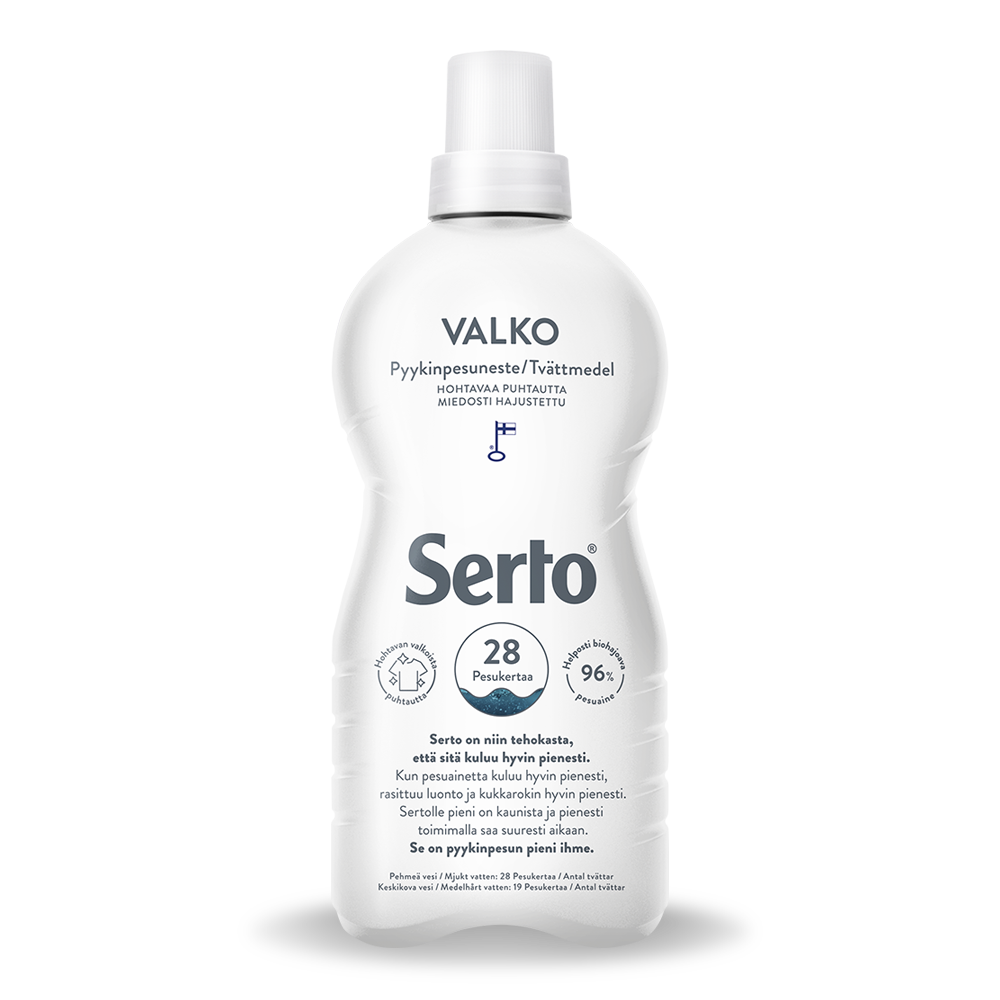 Serto Valko pyykinpesuneste 750ml pullo.